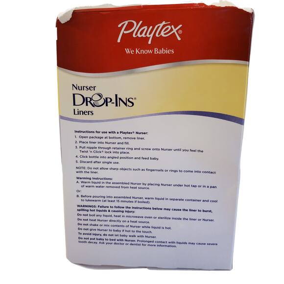 Playtex Bottles Playtex Nurser Drop Ins Liners Playtex Drop Ins Bottles Liners - Picture 9 of 15